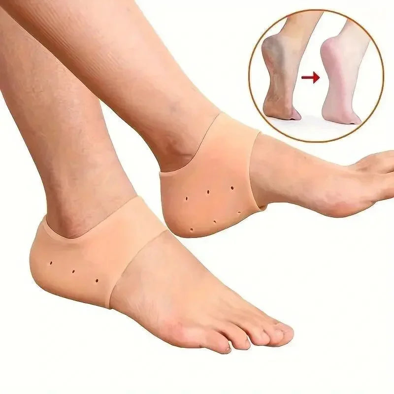 Chaussettes Talon en Gel Silicone — Anti-Fissures & Hydratation