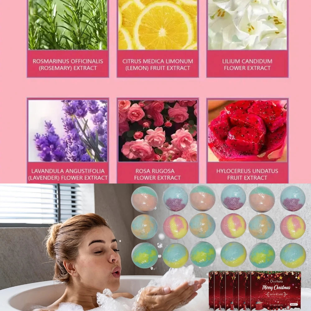 Coffret Boules de Bain — 24 Bulles de Douceur