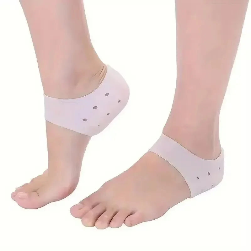 Chaussettes Talon en Gel Silicone — Anti-Fissures & Hydratation