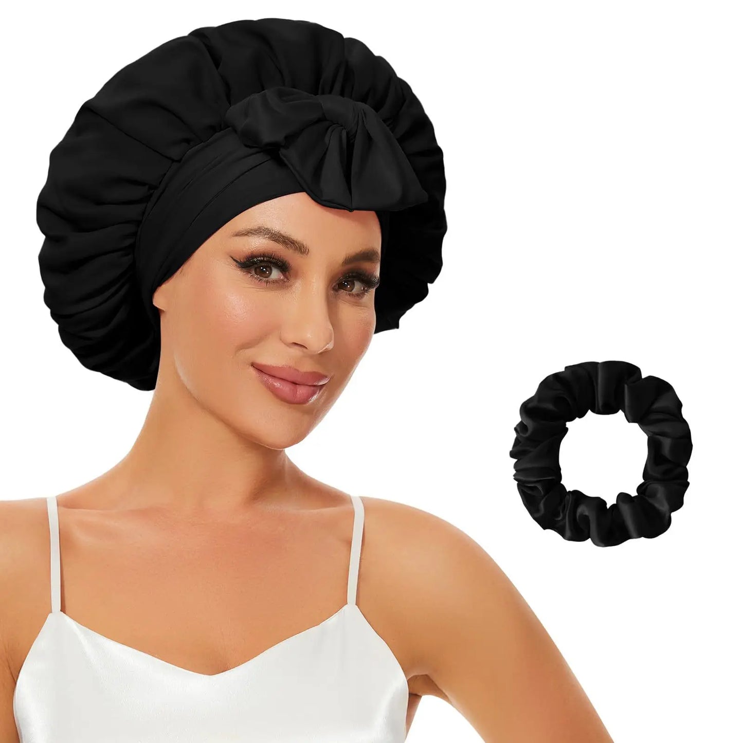 Bonnet de Nuit en Satin - Protection Cheveux & Sommeil Soyeux
