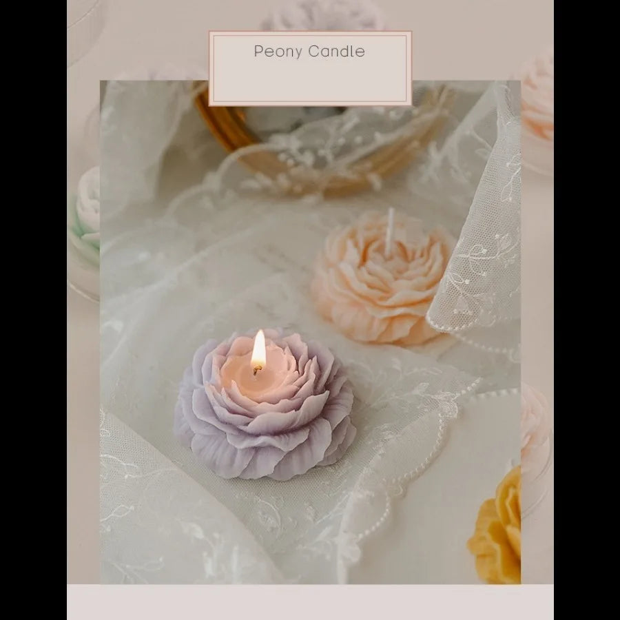 Bougie Fleur de Pivoine — Rituel Bien-Être