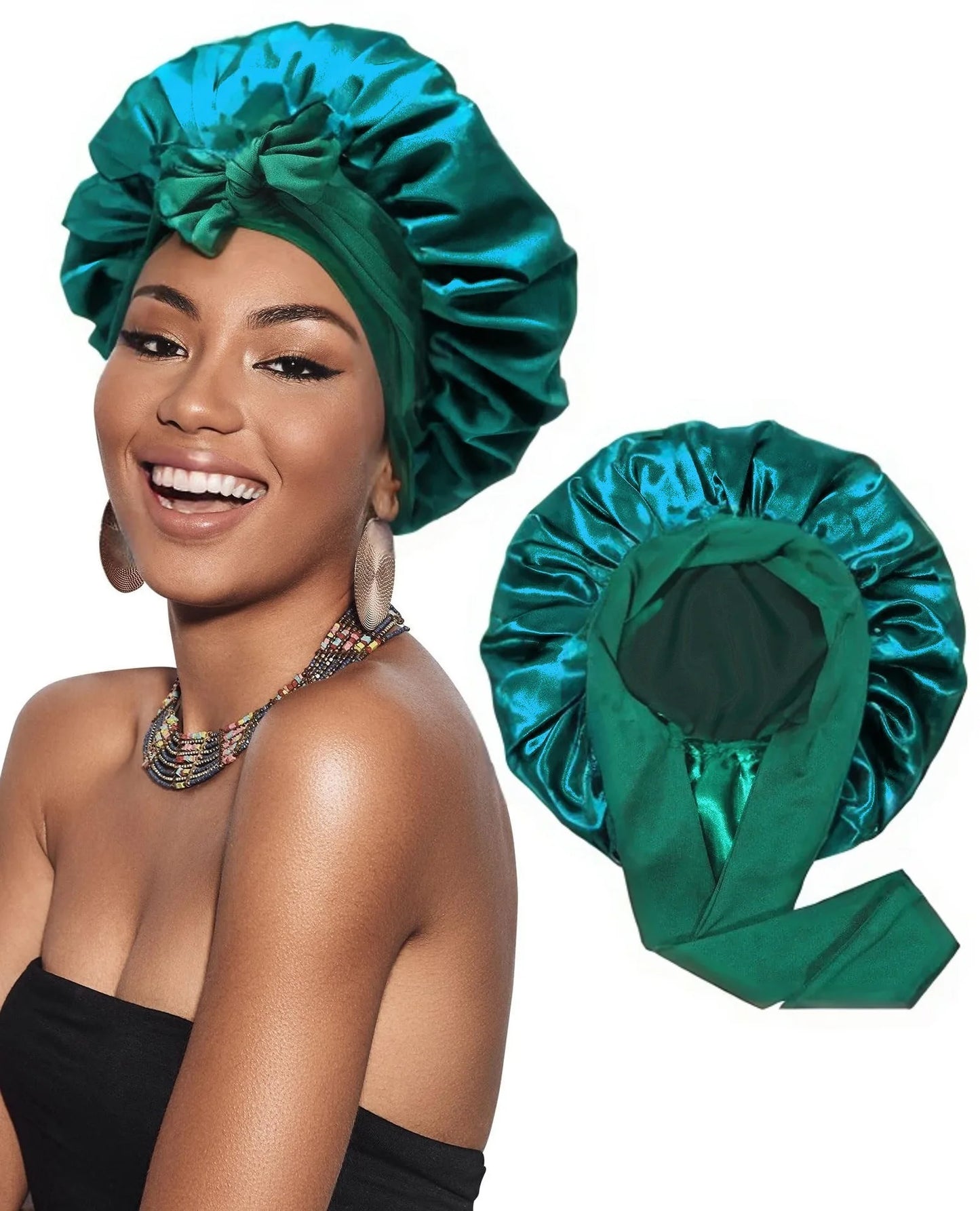 Bonnet de Nuit en Satin - Protection Cheveux & Sommeil Soyeux