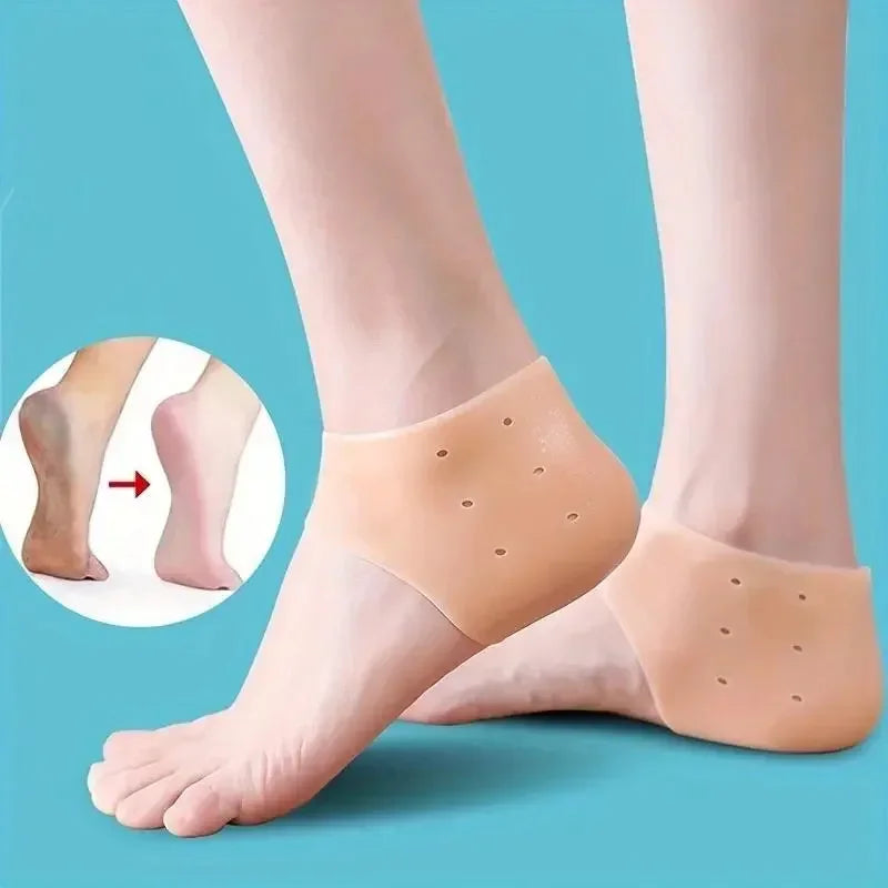 Chaussettes Talon en Gel Silicone — Anti-Fissures & Hydratation