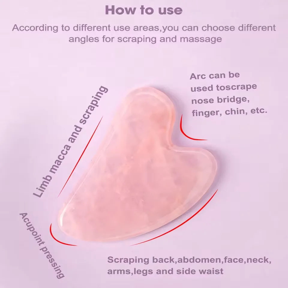 Gua Sha - Anti-Aging Facial Massage & Lymphatic Drainage Tool