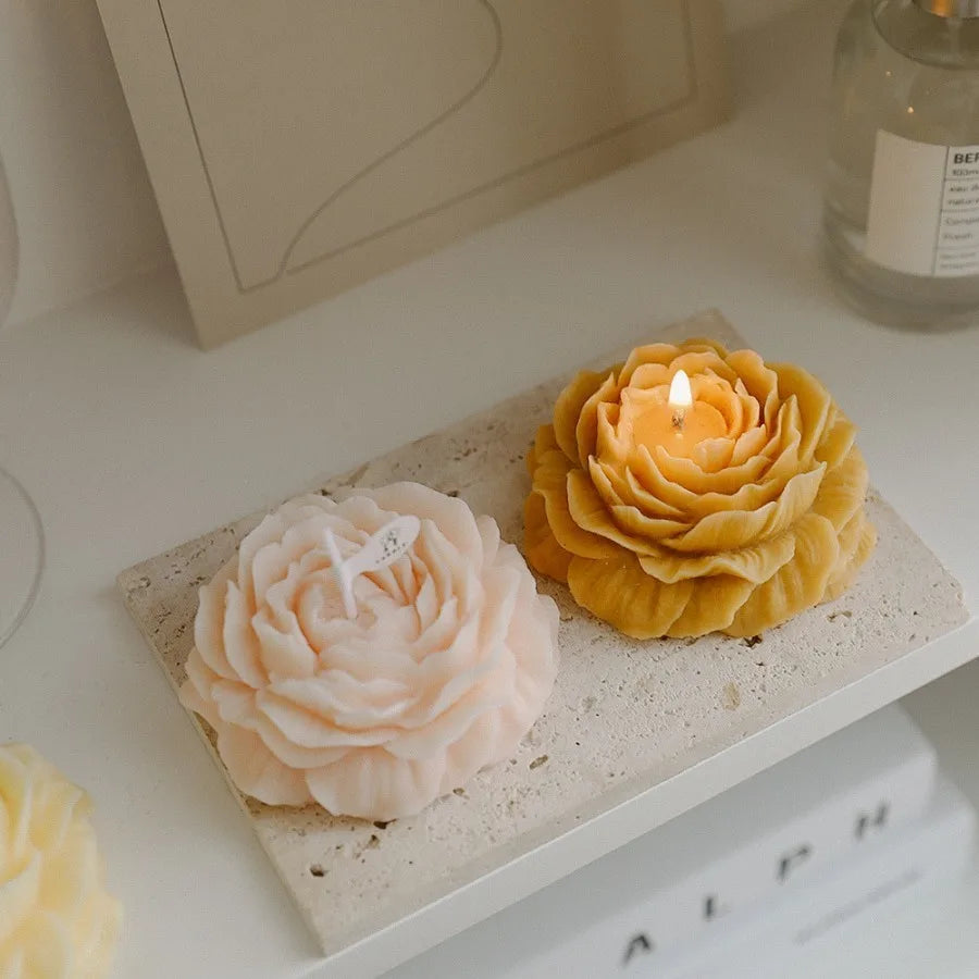Bougie Fleur de Pivoine — Rituel Bien-Être