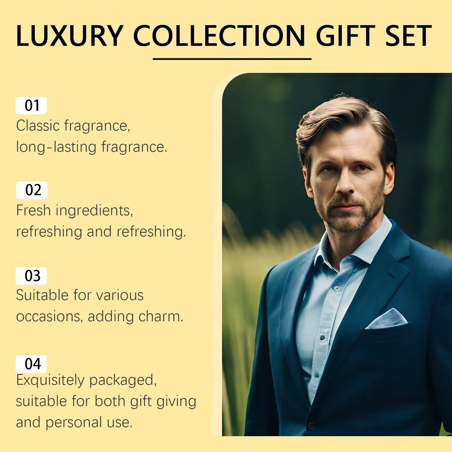 Coffret Eau de Toilette Homme — Charme & Fraîcheur
