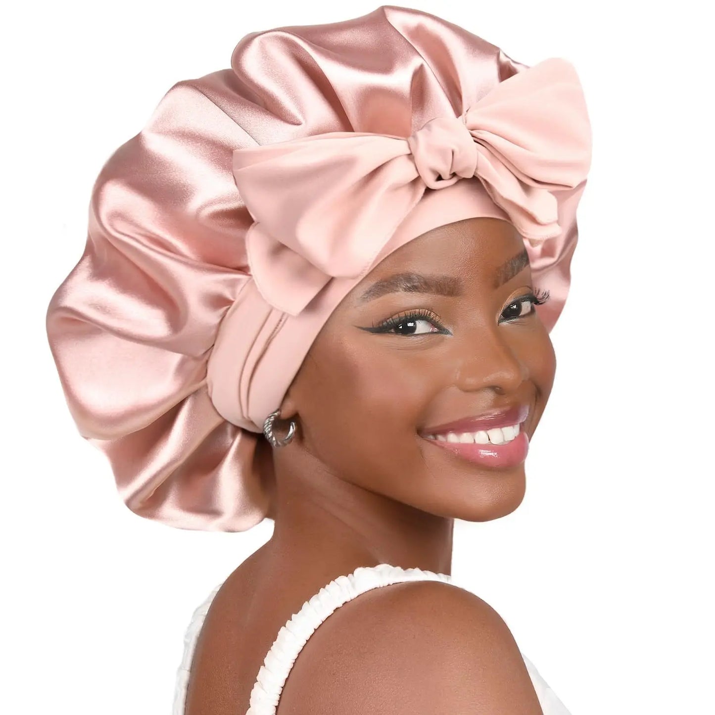 Bonnet de Nuit en Satin - Protection Cheveux & Sommeil Soyeux
