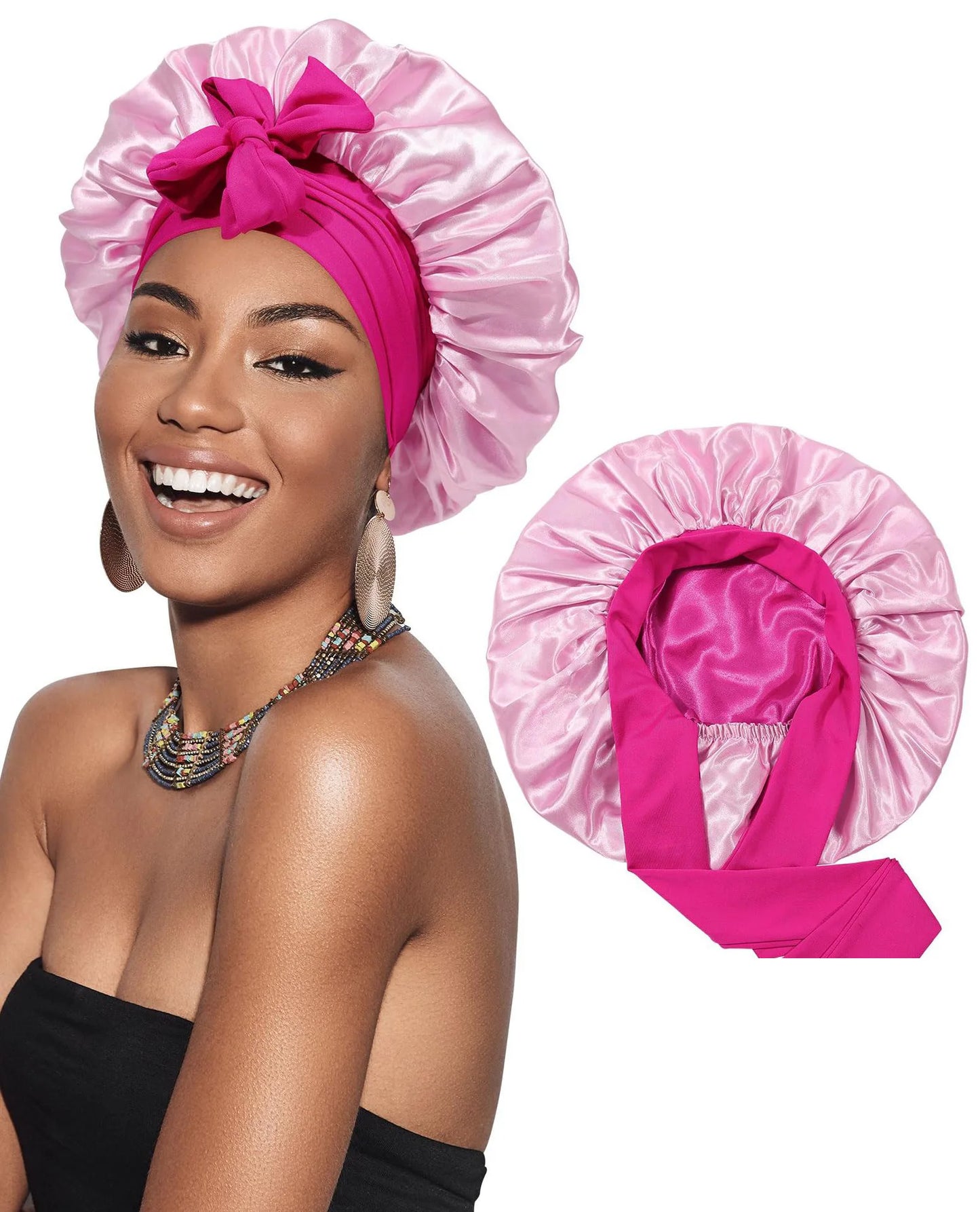 Bonnet de Nuit en Satin - Protection Cheveux & Sommeil Soyeux