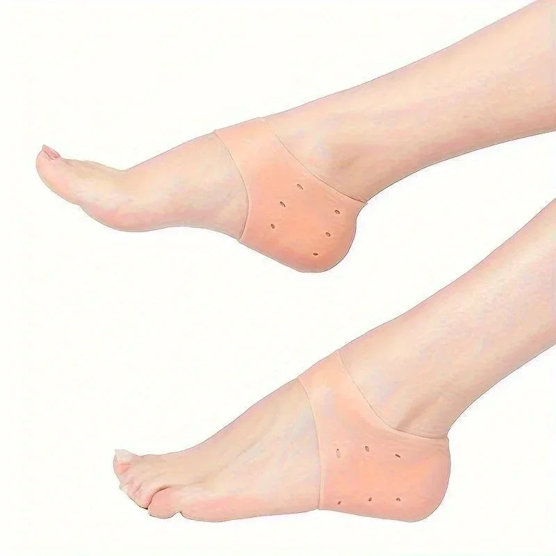 Chaussettes Talon en Gel Silicone — Anti-Fissures & Hydratation