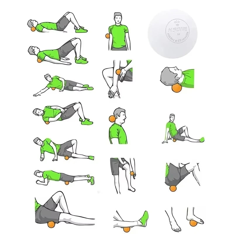 Balle de Massage Fascia - Relaxation Musculaire et Yoga
